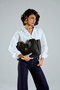Vince Camuto Bolso de Mano Black Elegante y Versátil para Mujer, Bolso Negro de Piel de Polivinilo con Amplio Espacio Interior y Múltiples Bolsillos